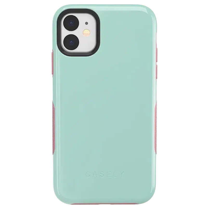 Mint Green on Pink | Ultra-Protective Bold Case - Image 16