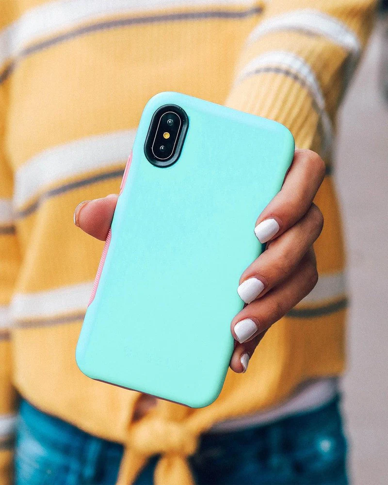 Mint Green on Pink | Ultra-Protective Bold Case - Image 25