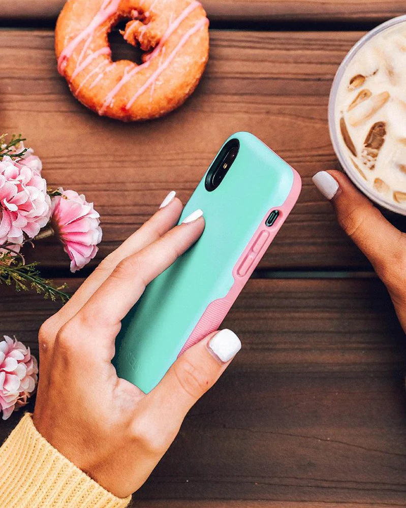 Mint Green on Pink | Ultra-Protective Bold Case - Image 26