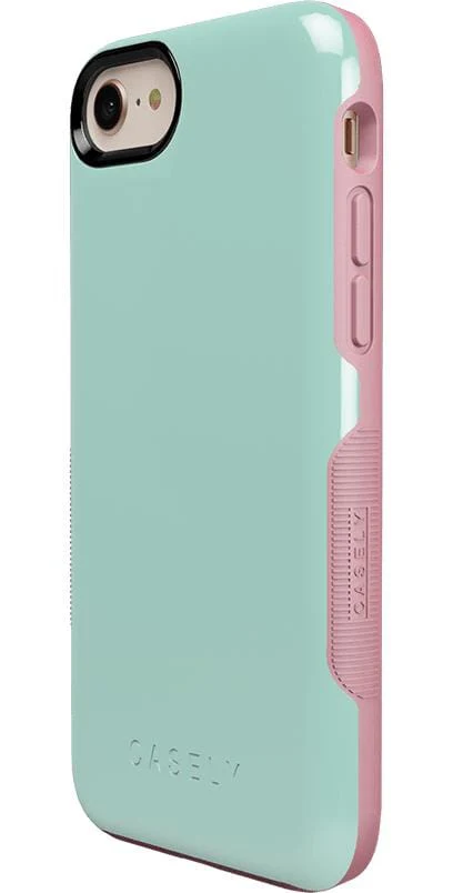 Mint Green on Pink | Ultra-Protective Bold Case - Image 5
