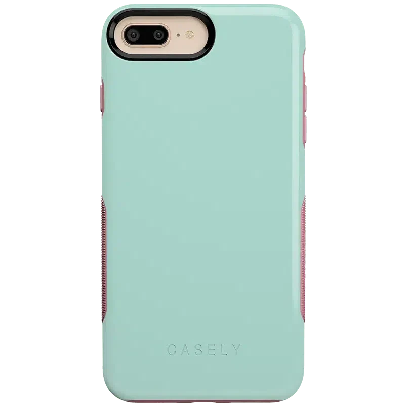 Mint Green on Pink | Ultra-Protective Bold Case - Image 7