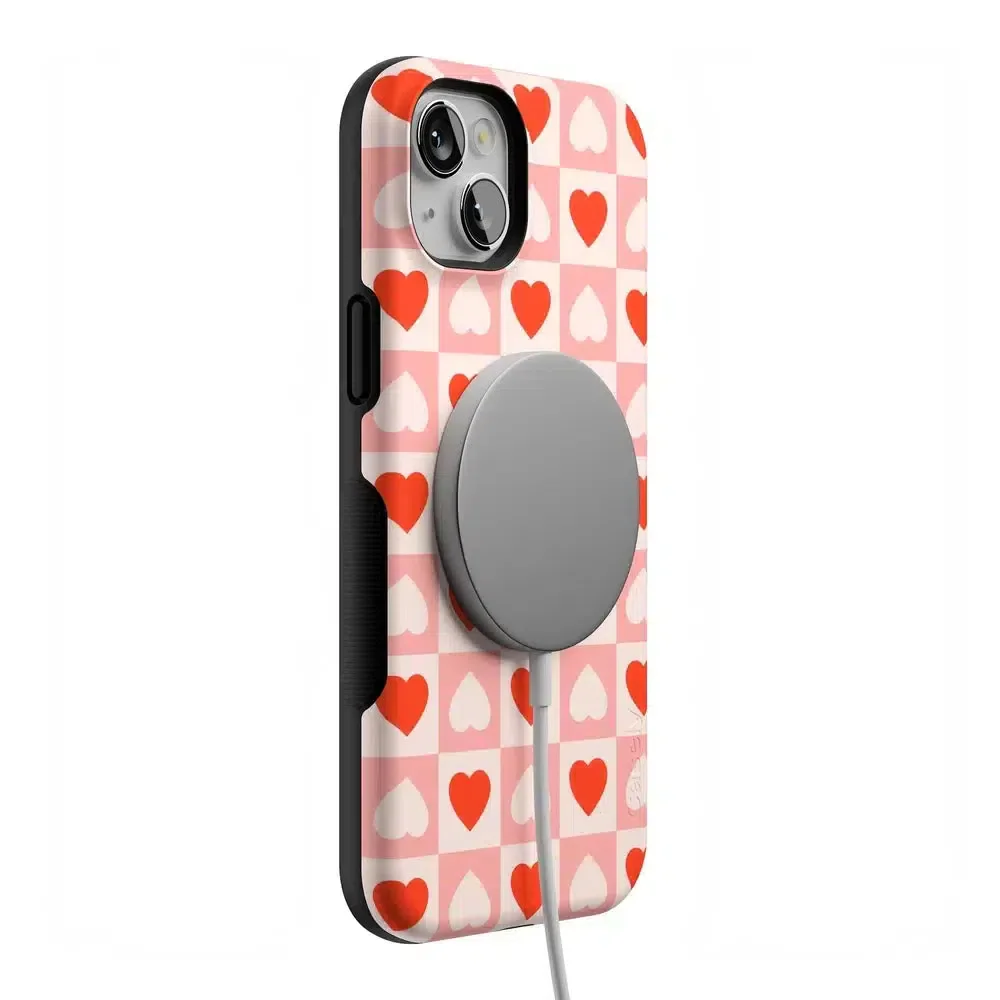 King of My Heart | Checkered Hearts Case - Image 111