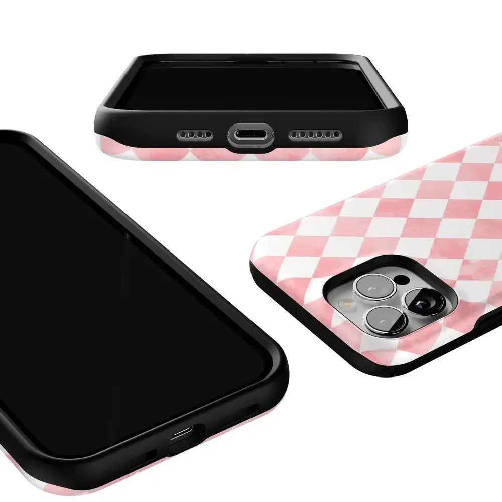 Queen of Diamonds | Pink Watercolor Case - Image 118