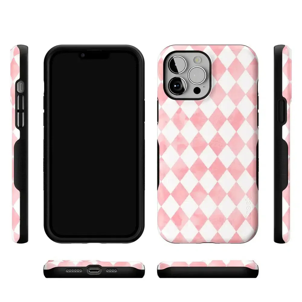 Queen of Diamonds | Pink Watercolor Case - Image 119