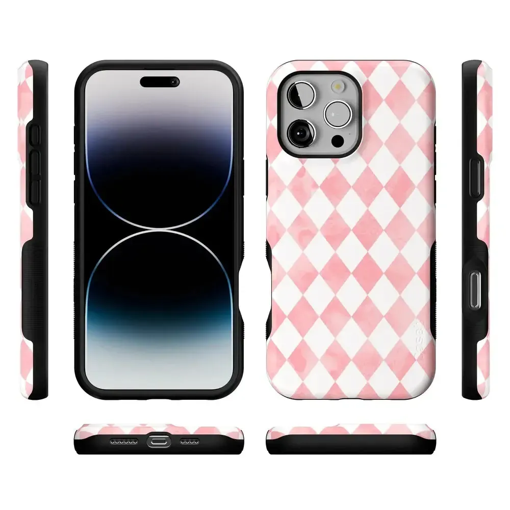 Queen of Diamonds | Pink Watercolor Case - Image 155