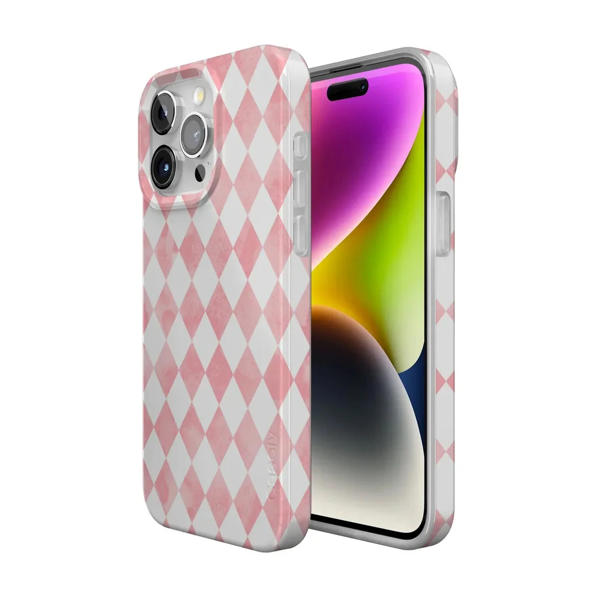 Queen of Diamonds | Pink Watercolor Case - Image 195