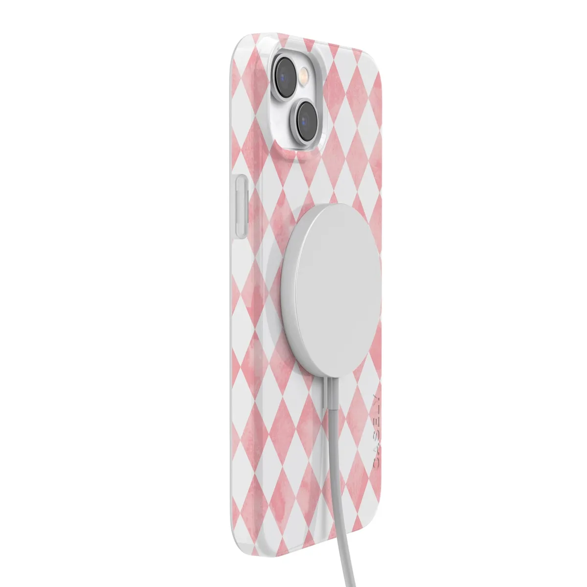 Queen of Diamonds | Pink Watercolor Case - Image 204
