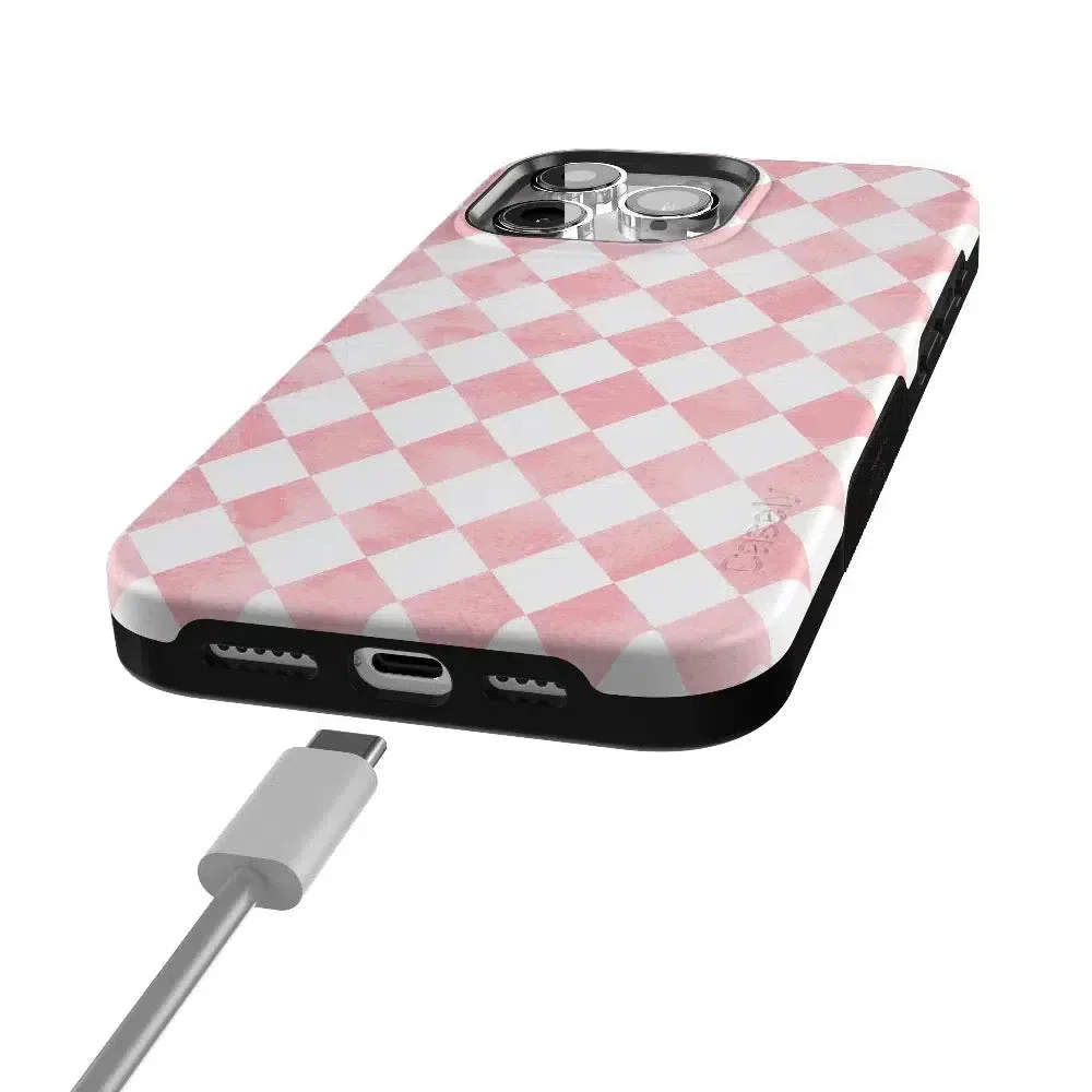 Queen of Diamonds | Pink Watercolor Case - Image 71