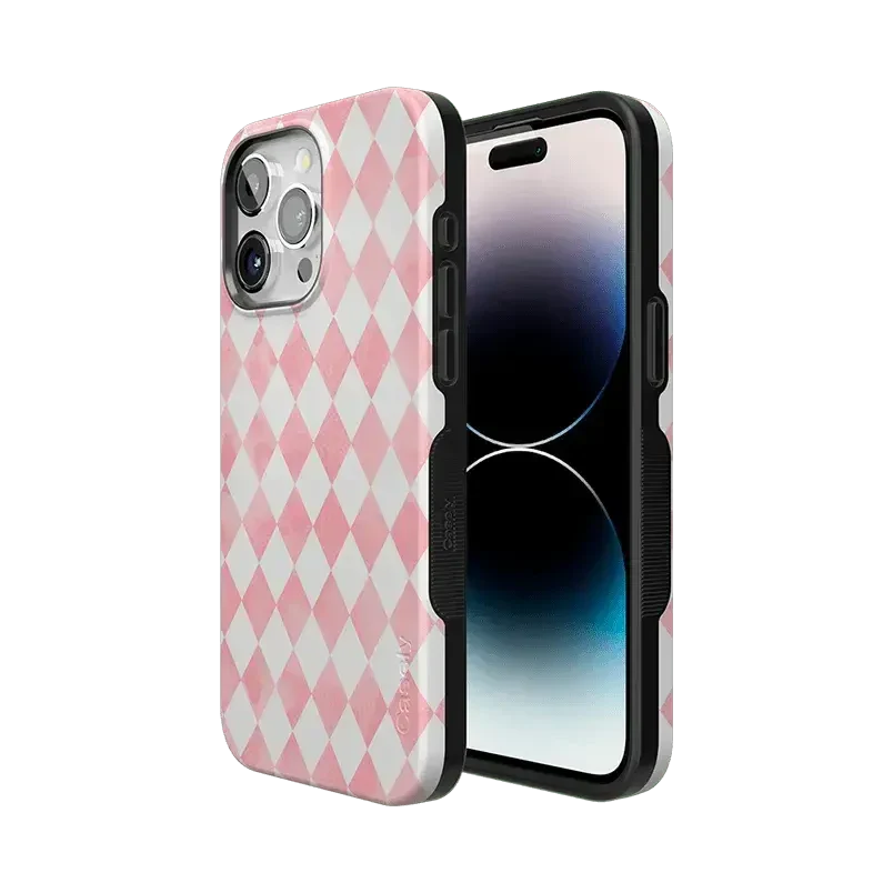 Queen of Diamonds | Pink Watercolor Case - Image 75