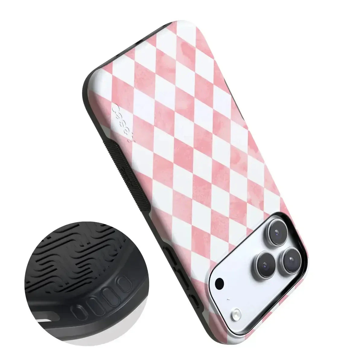 Queen of Diamonds | Pink Watercolor Case - Image 8