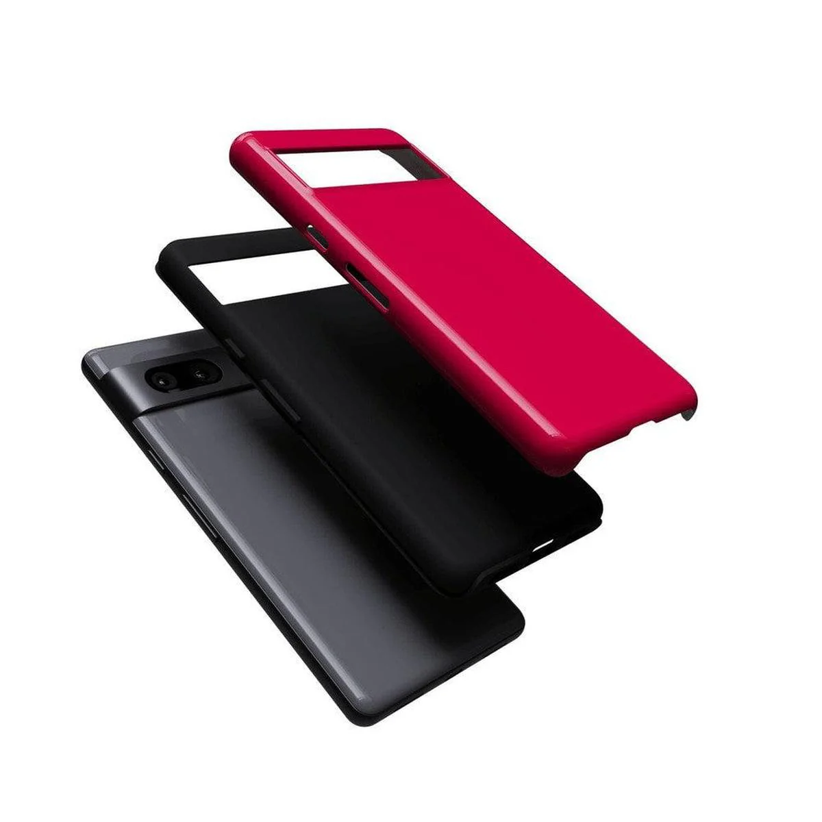 Think Pink | Solid Neon Pink Google Pixel Case - Image 9