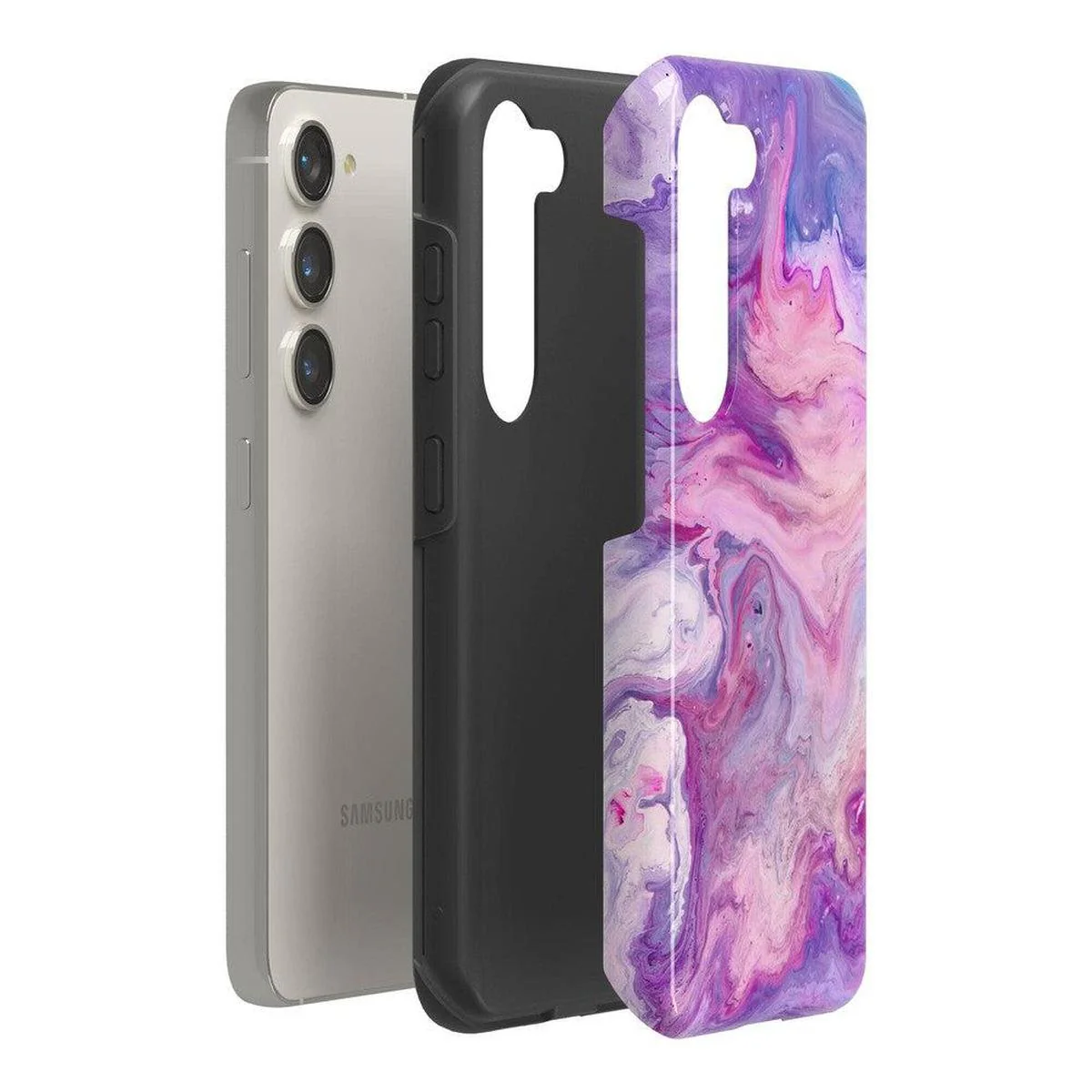 Tie Dying Over You | Purple Marble Samsung Case - Image 12