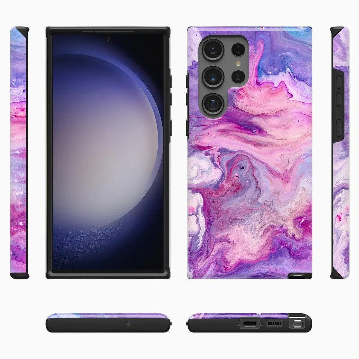 Tie Dying Over You | Purple Marble Samsung Case - Image 3