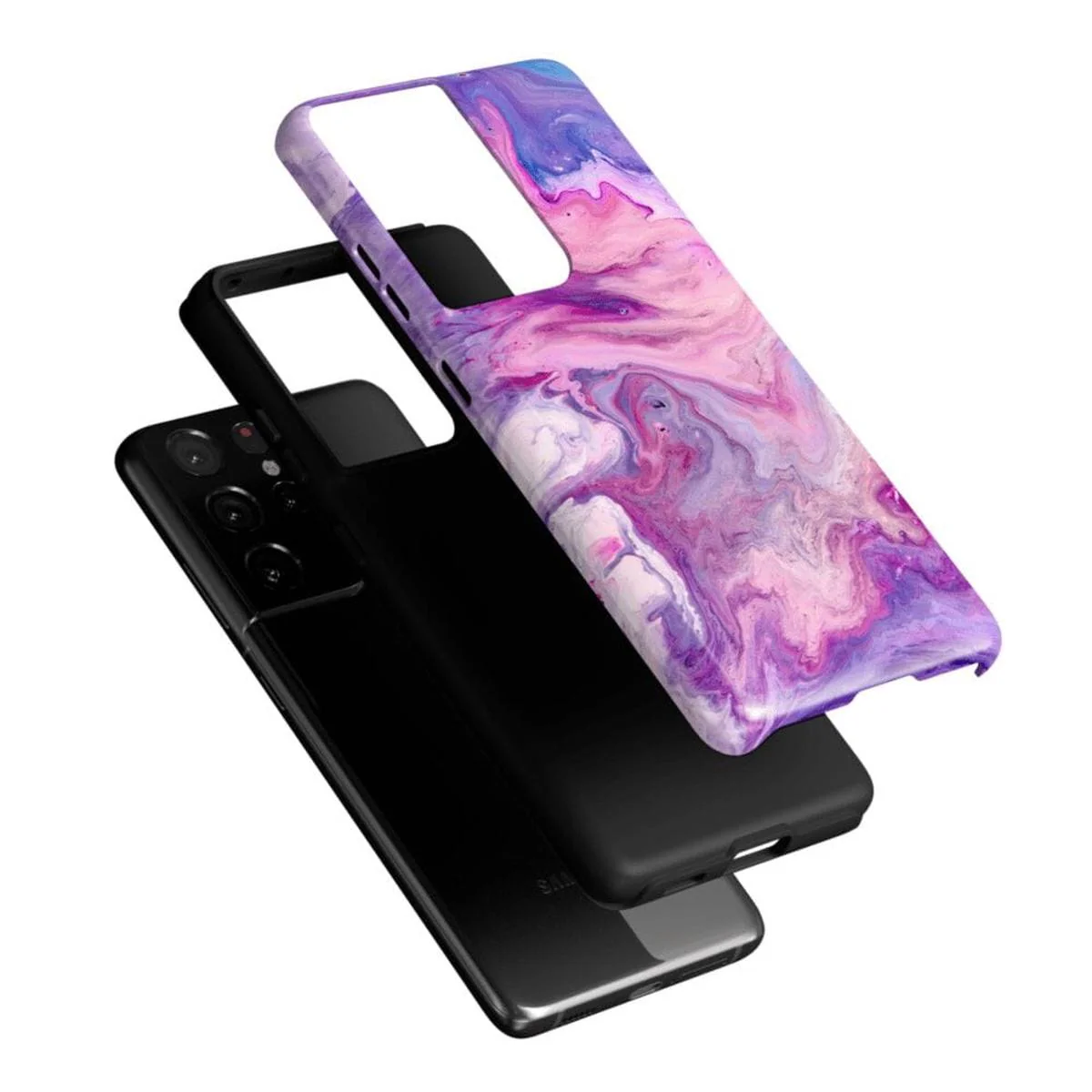 Tie Dying Over You | Purple Marble Samsung Case - Image 32