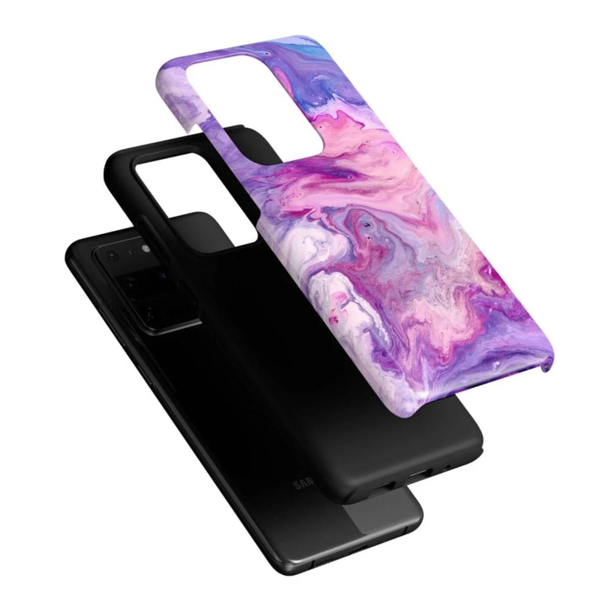 Tie Dying Over You | Purple Marble Samsung Case - Image 44