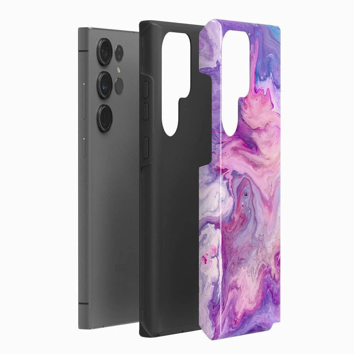 Tie Dying Over You | Purple Marble Samsung Case - Image 6