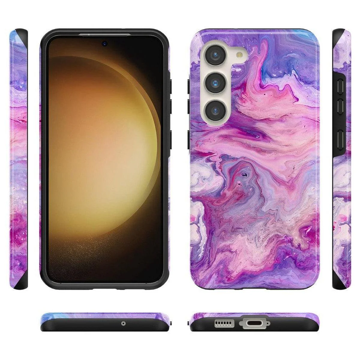 Tie Dying Over You | Purple Marble Samsung Case - Image 9