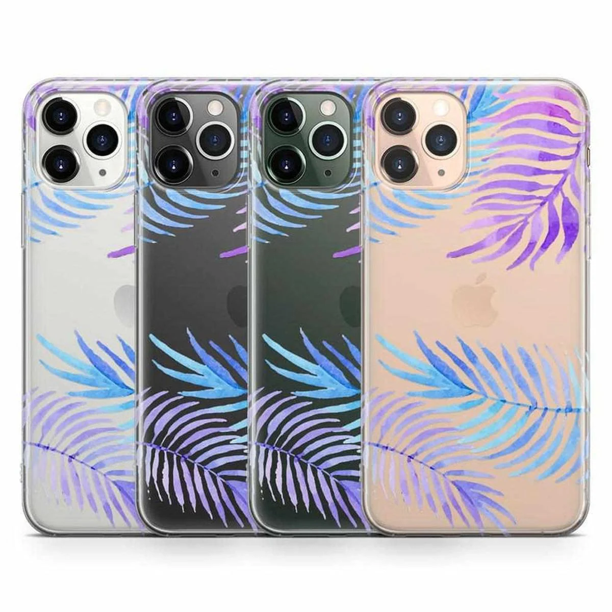 Tropical Blues | Palm Leaves Floral case - Image 23