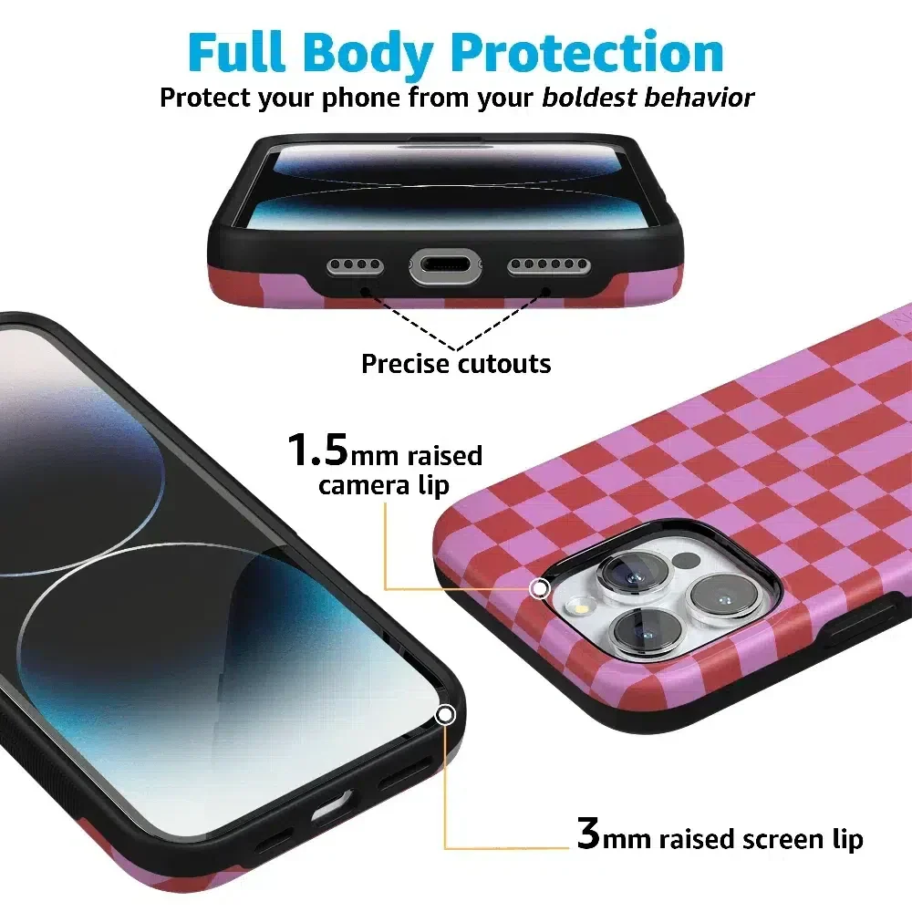 Vibe Check | Pink Checkerboard Case - Image 16