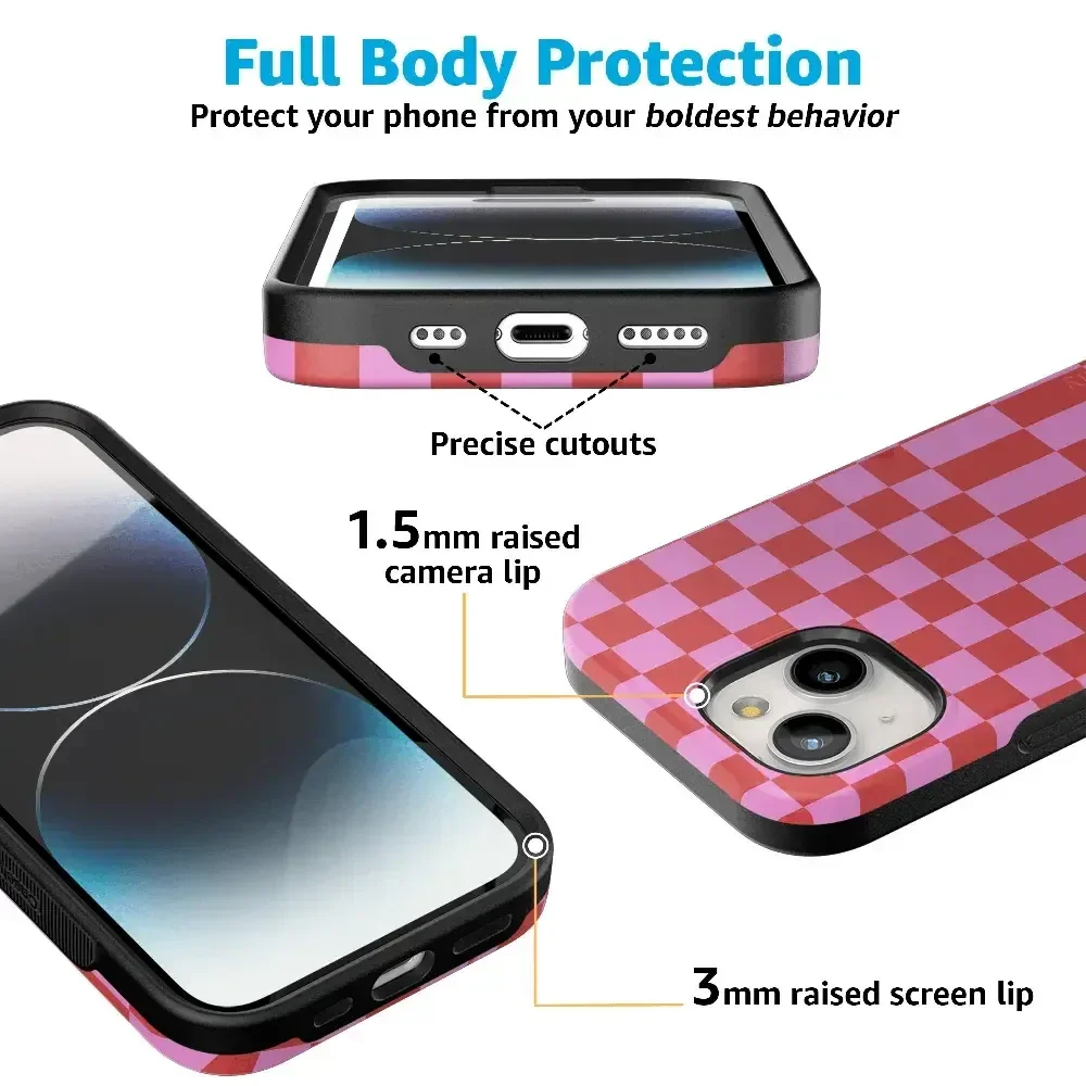 Vibe Check | Pink Checkerboard Case - Image 25