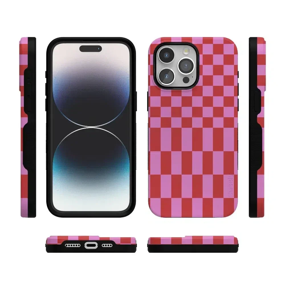 Vibe Check | Pink Checkerboard Case - Image 34