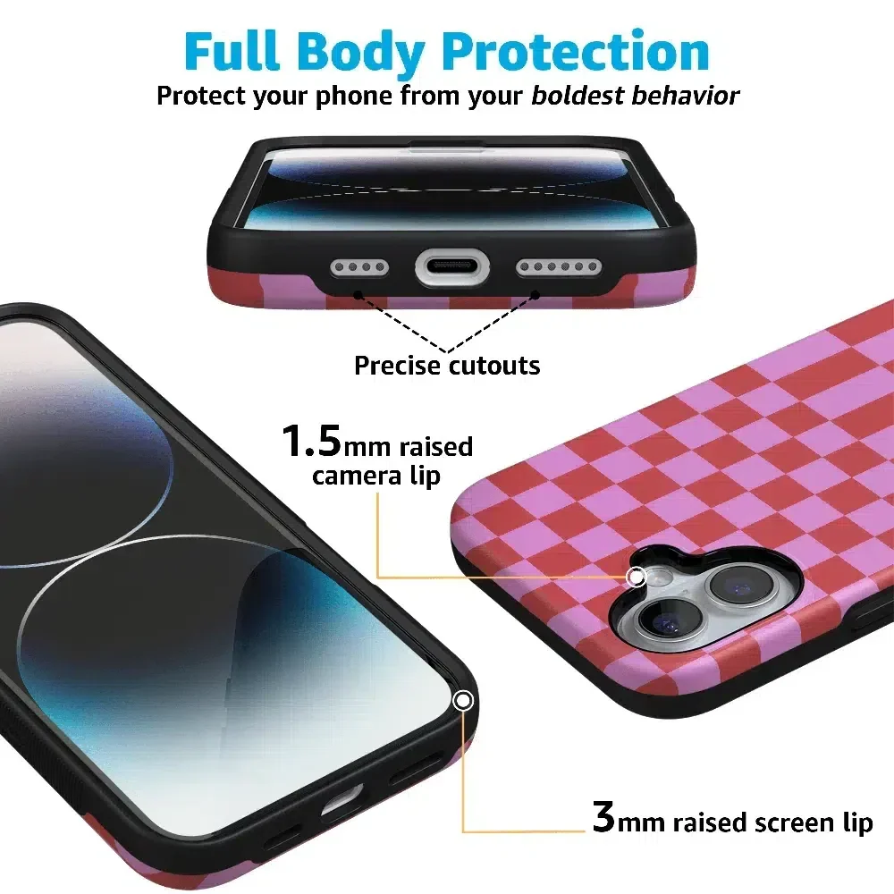 Vibe Check | Pink Checkerboard Case - Image 43