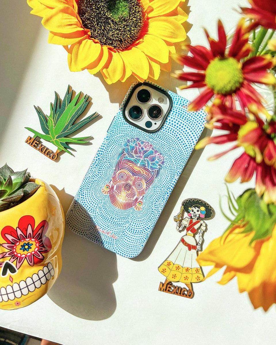 Vida y Muerte | Frida Kahlo Dotted Skull Case - Image 80