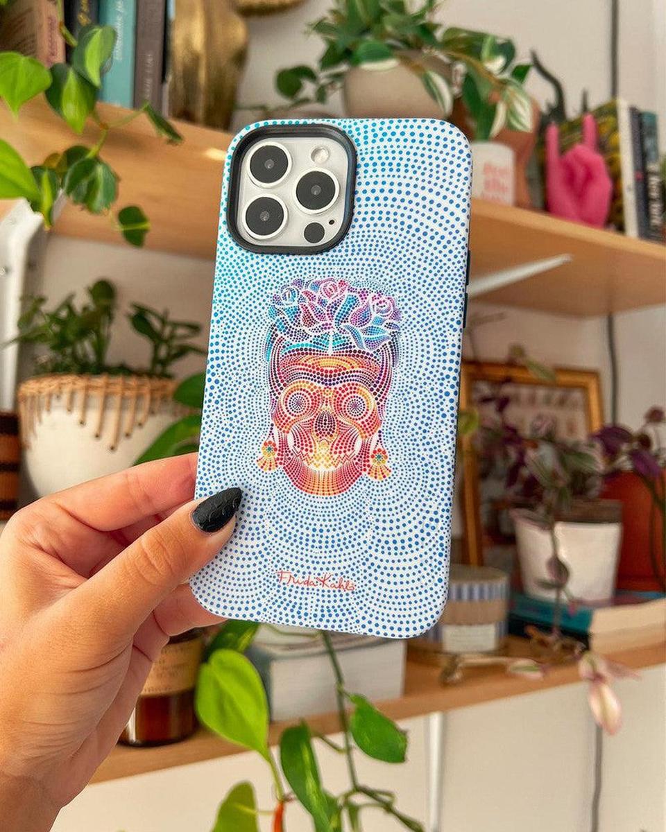 Vida y Muerte | Frida Kahlo Dotted Skull Case - Image 81