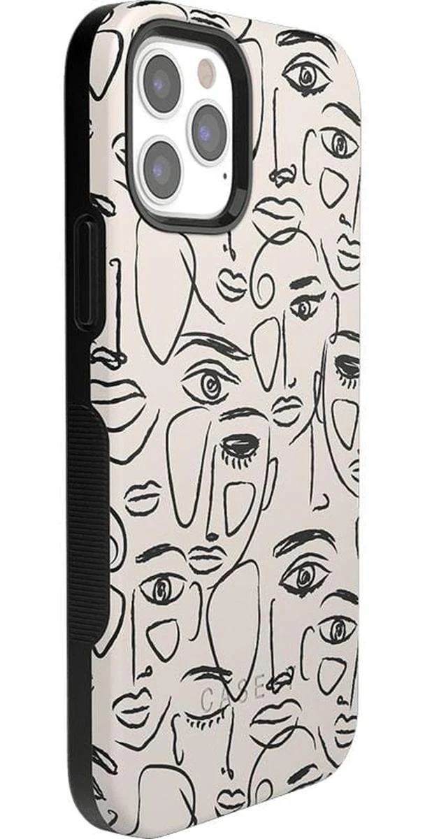 We're All Human | Minimal Face Art Case - Image 37