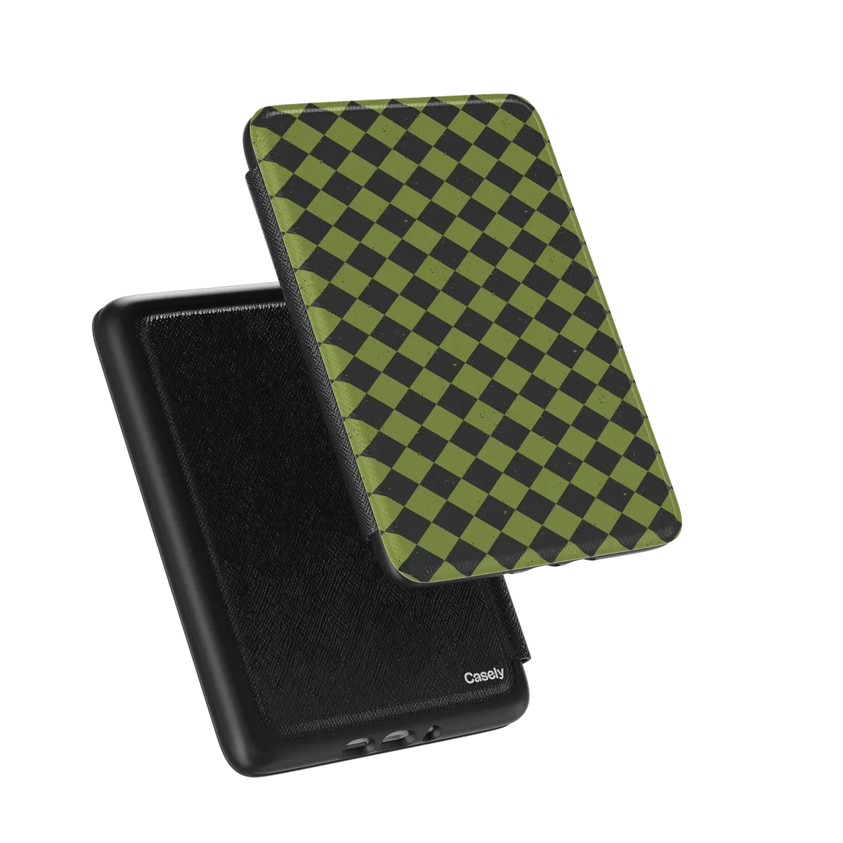 Wicked Hex | Green Checkered Kindle Case - Image 8
