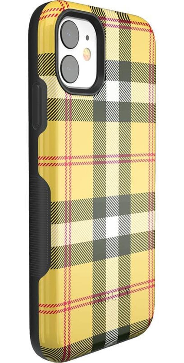 As if! | Yellow Plaid iPhone Case - Image 23