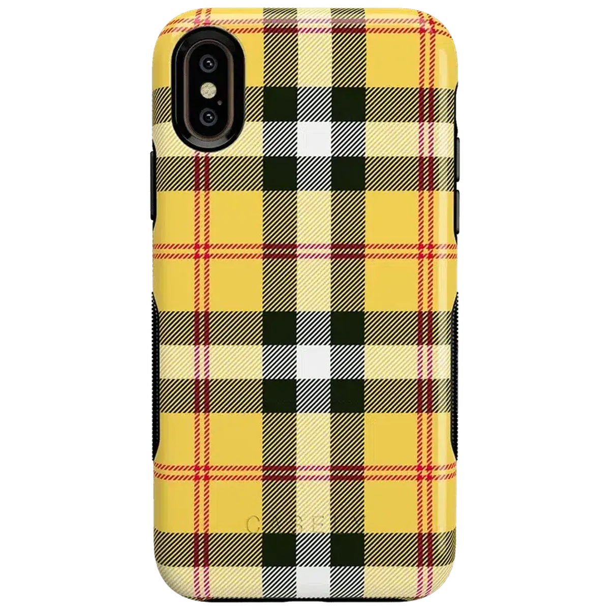 As if! | Yellow Plaid iPhone Case - Image 25