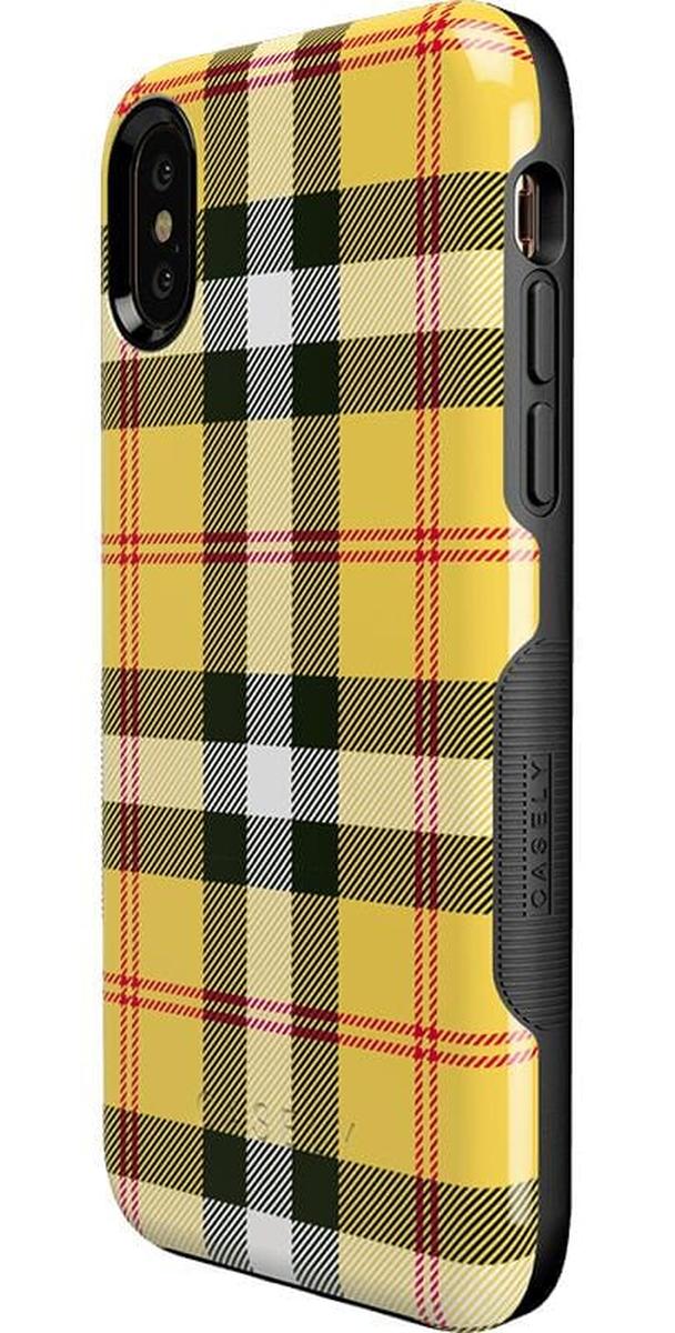 As if! | Yellow Plaid iPhone Case - Image 26