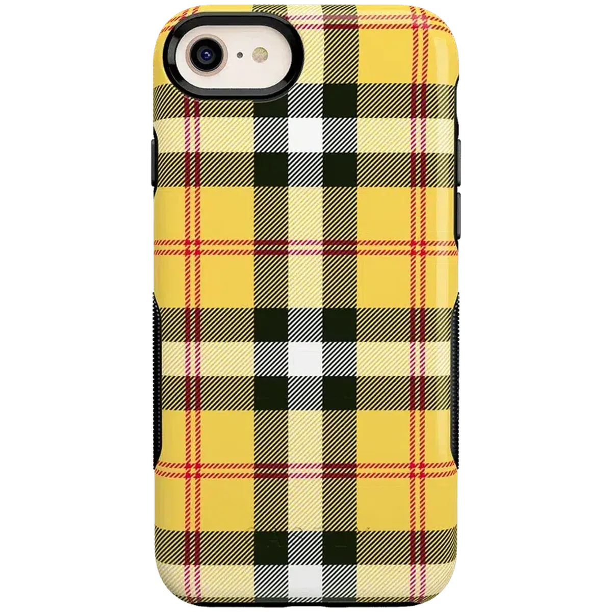 As if! | Yellow Plaid iPhone Case - Image 28