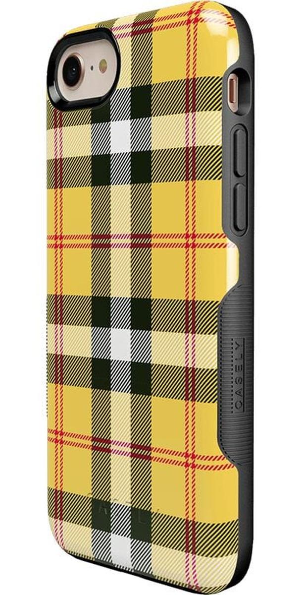 As if! | Yellow Plaid iPhone Case - Image 29
