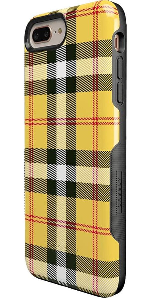 As if! | Yellow Plaid iPhone Case - Image 32