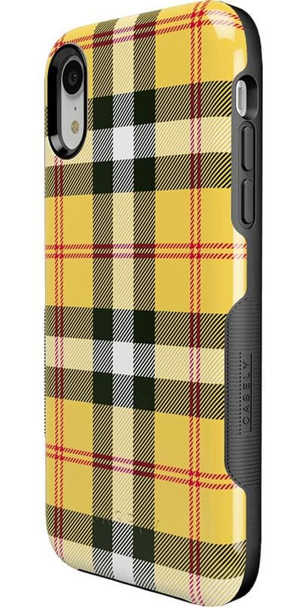 As if! | Yellow Plaid iPhone Case - Image 35