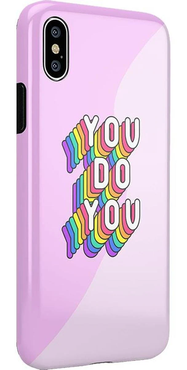 YOU DO YOU | Purple Print iPhone Case - Image 14